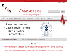 Tablet Screenshot of ecgtraining.co.uk